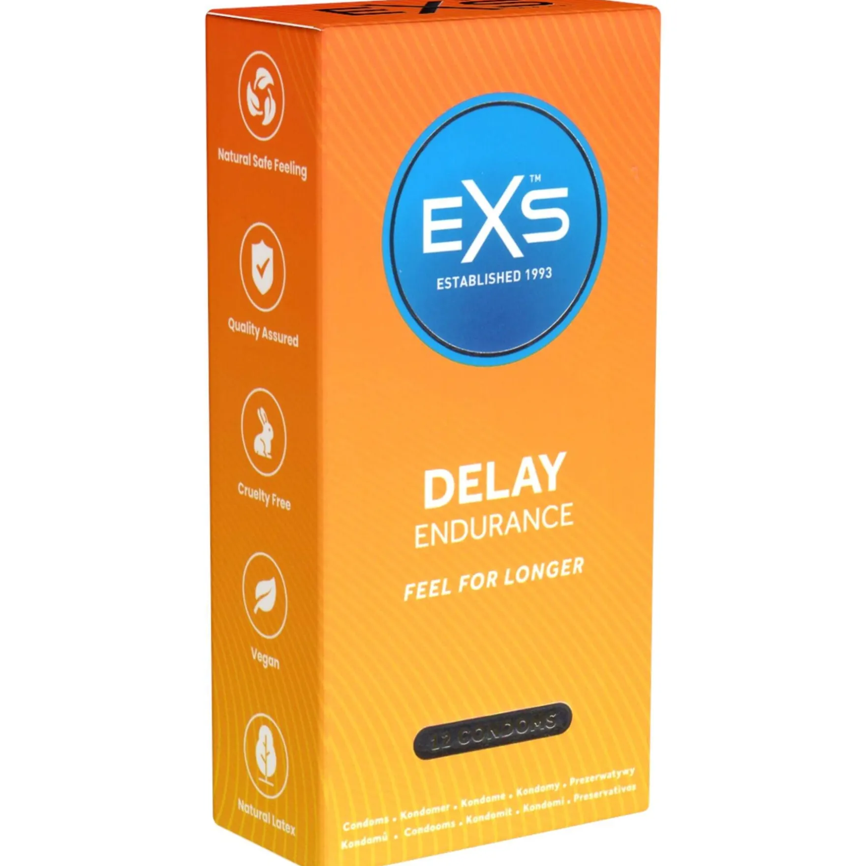 EXS Delay kestävyyttä lisäävä kondomi 12 kpl