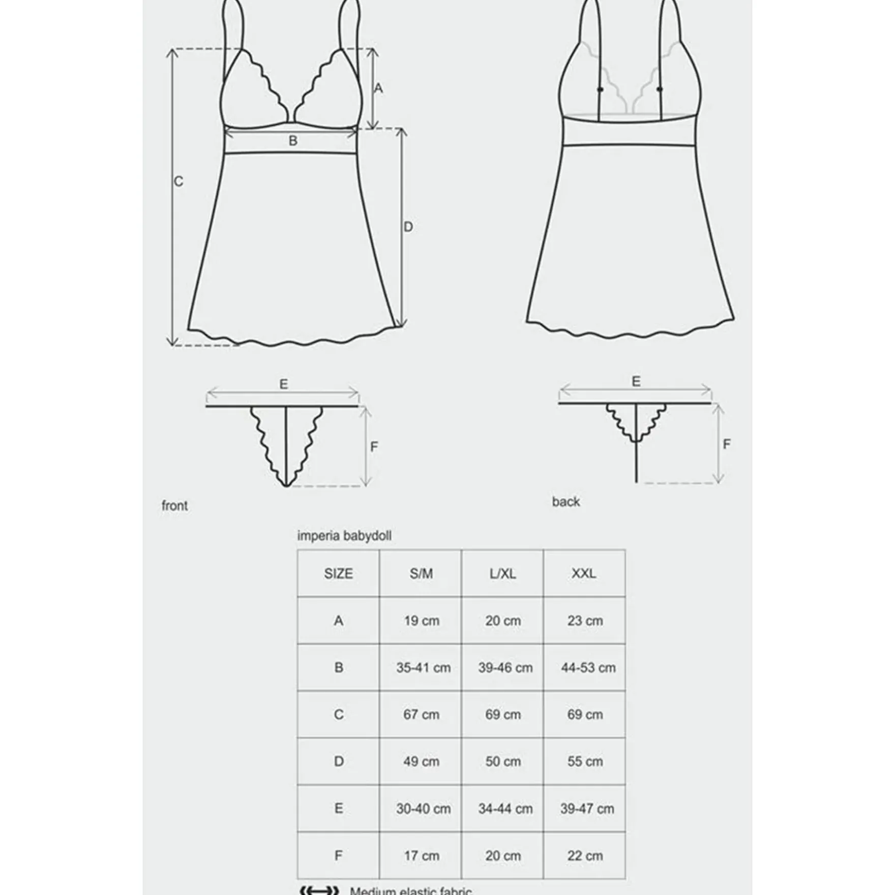 Obsessive - Idillia Babydoll & Thong, S/M