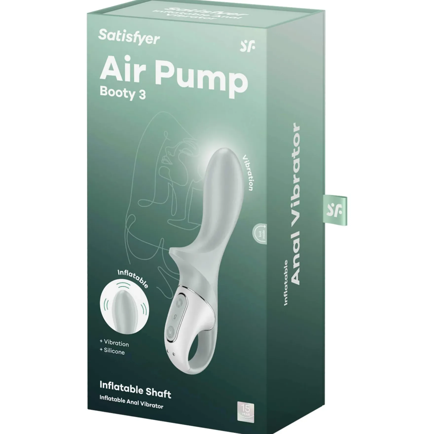 Satisfyer Air Pump Booty 3 täyttyvä anaalivibraattori